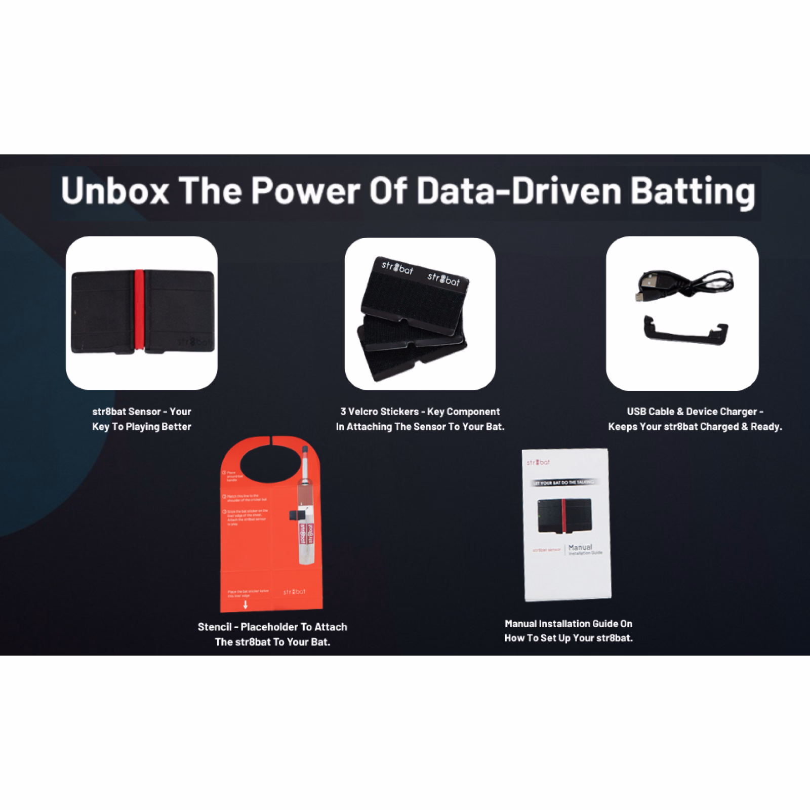 Str8bat Smart Cricket Bat Sensor - Other Accessories