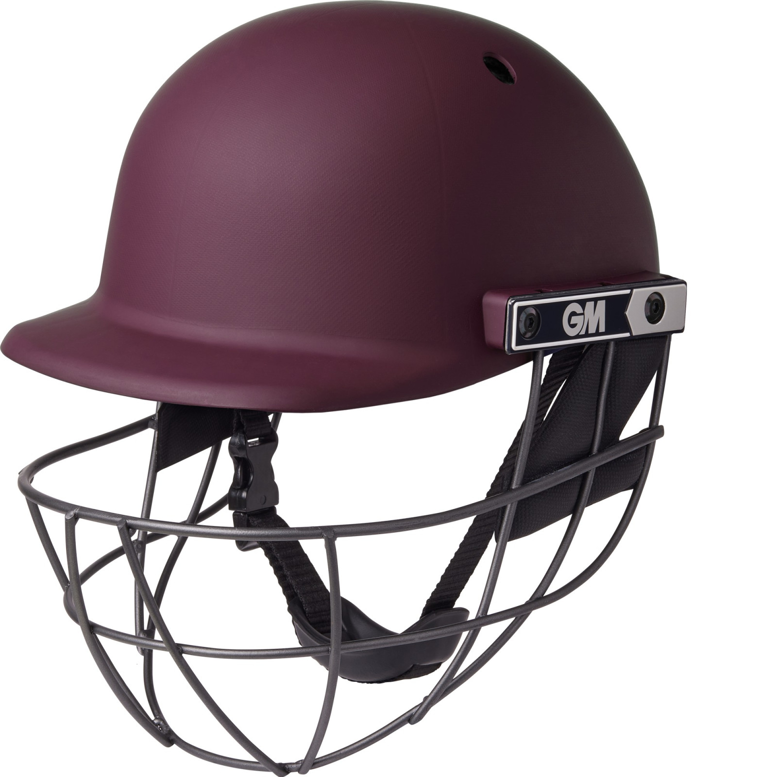 GM Maestro Edge Junior Cricket Helmet - Maroon (2026) - Cascos