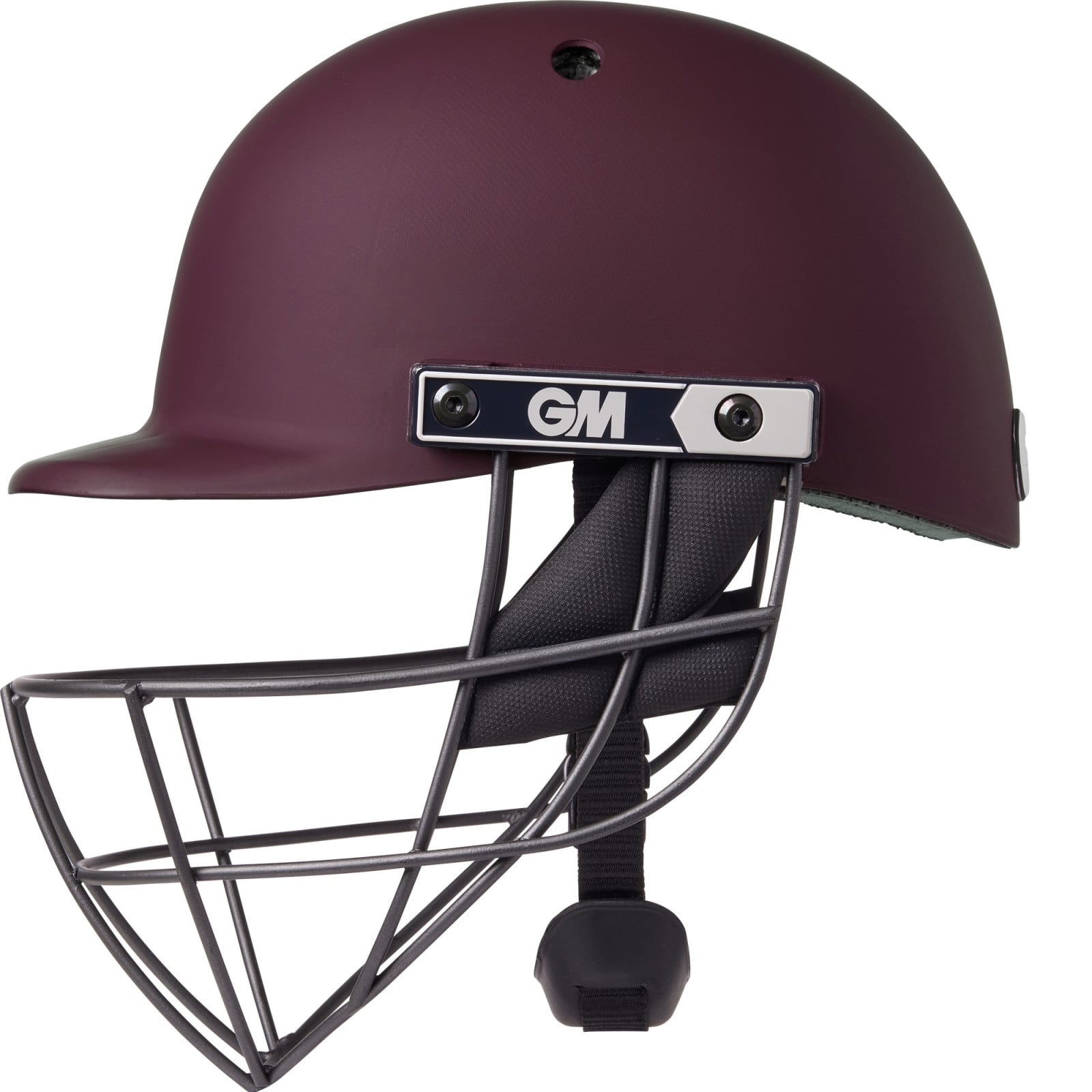 GM Maestro Edge Junior Cricket Helmet - Maroon (2026) - Cascos