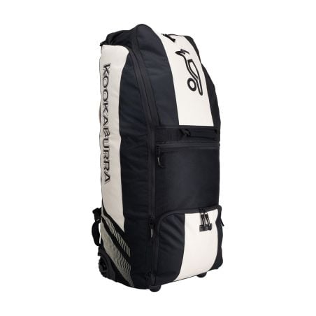 Kookaburra wd2000 Wheelie Duffle Bag - Black/Bone (2026) -