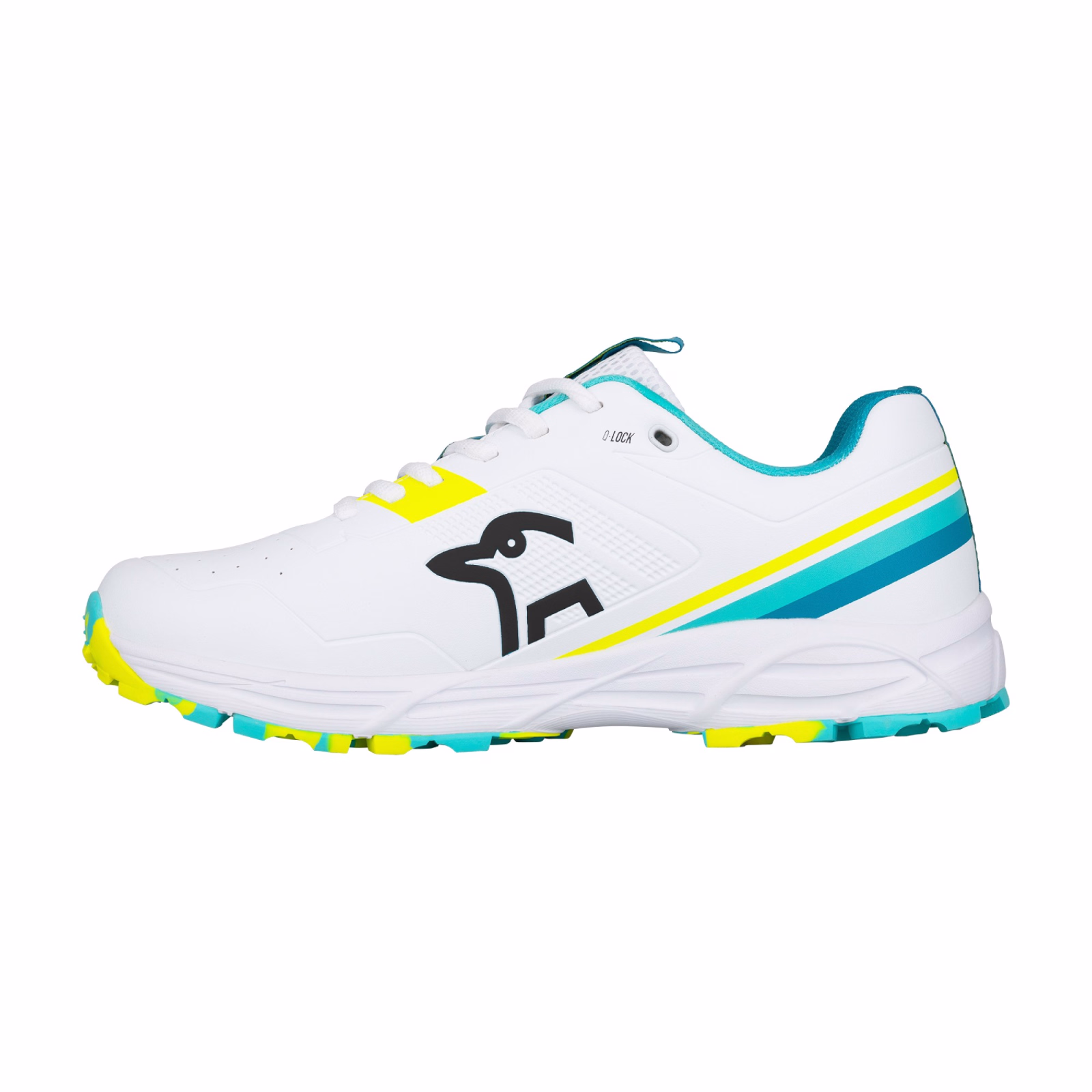 Kookaburra KC 3.0 Rubber Cricket Shoes - Aqua/Yellow -