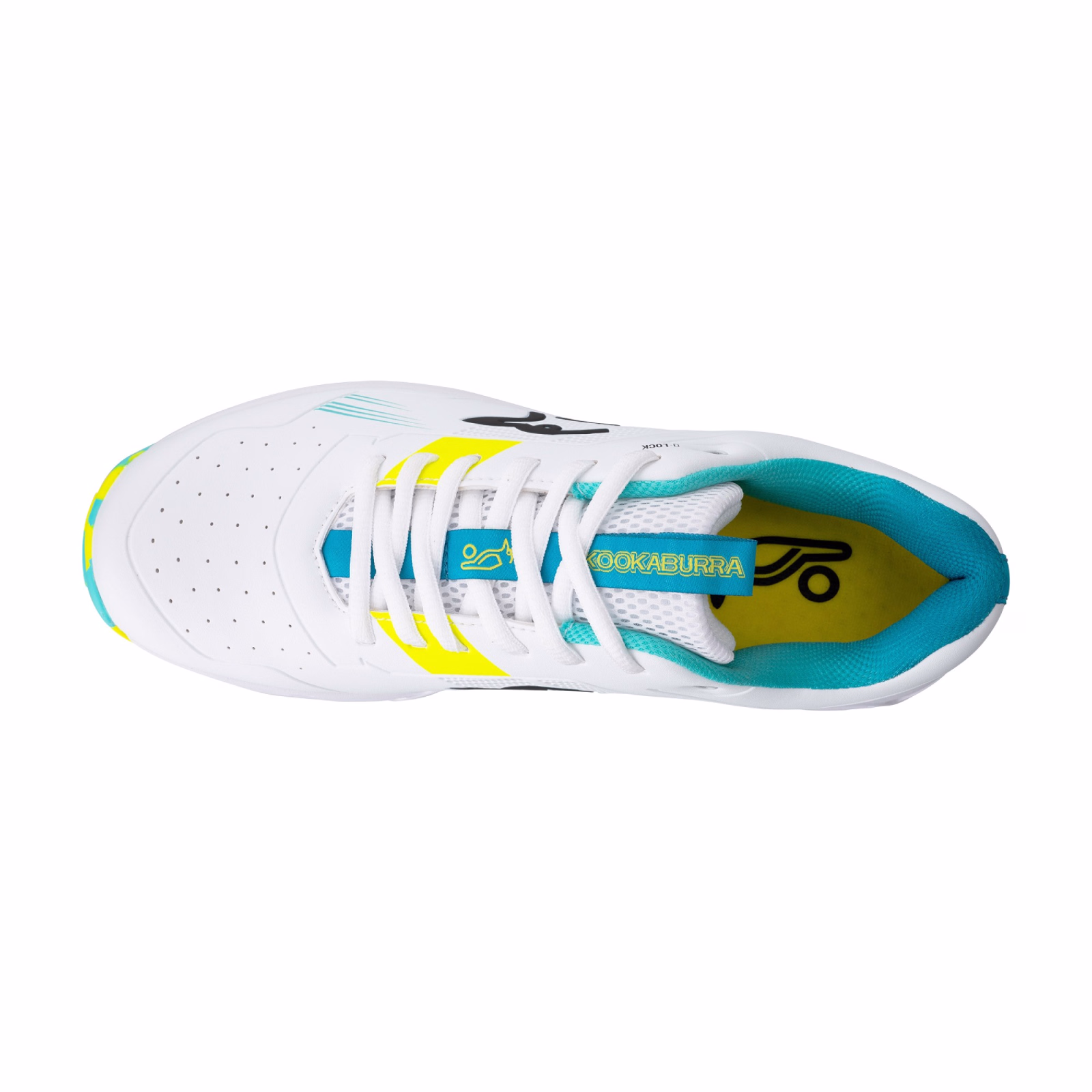 Kookaburra KC 3.0 Rubber Junior Cricket Shoes - Aqua/Yellow -