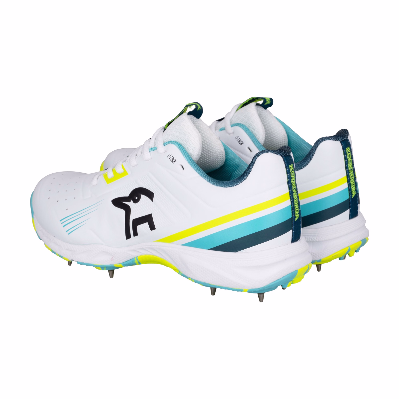Kookaburra KC 3.0 Spike Junior Cricket Shoes - Aqua/Yellow -